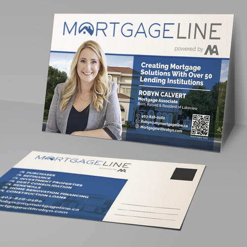 Postcard for Mortgage Broker Design by TheThreeMedia