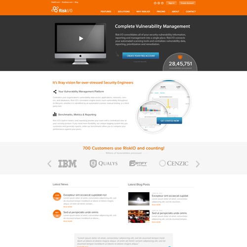 RiskIO needs a new website design デザイン by - julien -