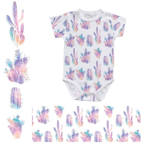 Illustrations to print onto a baby clothing- onesie, nursing cover, headbands, leggings..etc Design by v_varda