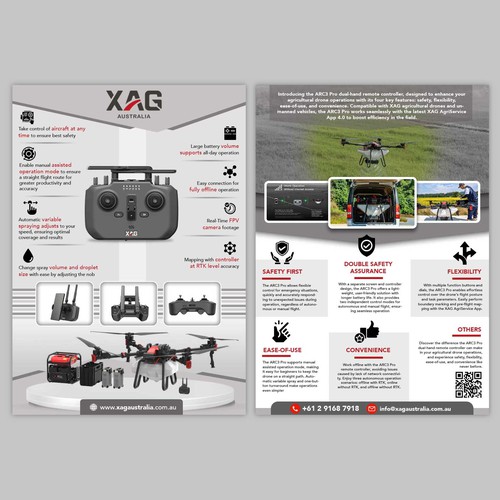 Drone Remote Controller Flyer Design Design by allMarv