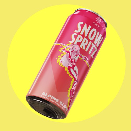 Snow Tequila Cocktail CANS Design by Mercedesfc