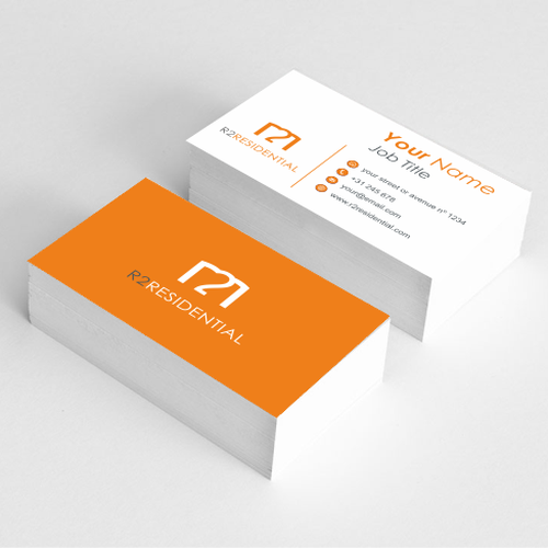 New Logo for R2 Residential Design by hugomaiadesign