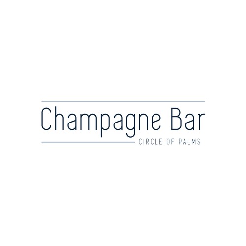 Luxury and modern Champagne Bar logo Design by subahman