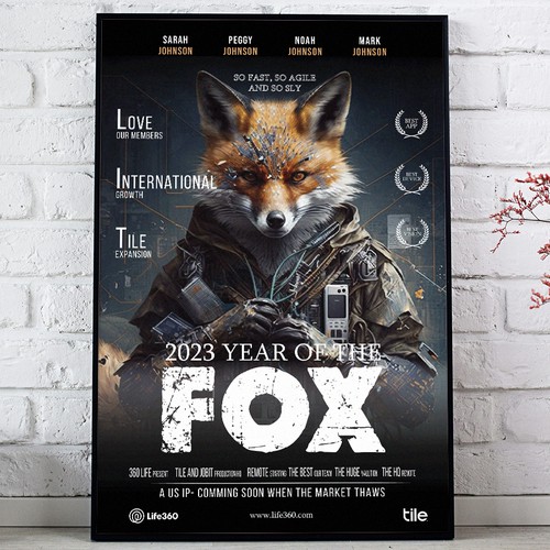 Life360 2023 Year of the Fox Poster Design by Sketch Media™