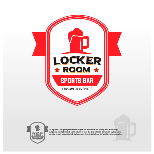 sports bar concept logo 