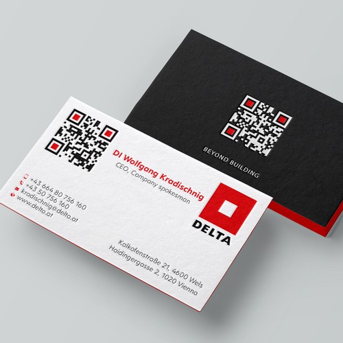 DELTA Business Card Relaunch Design réalisé par Design sp