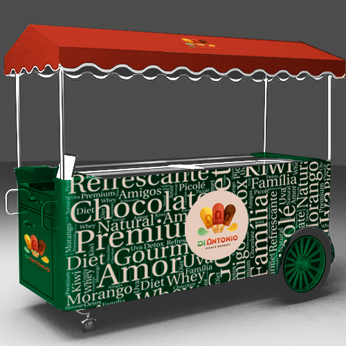 I need a design to customize ice cream cars with logo Di Antonio Gourmet Design by Bruno Nascimento