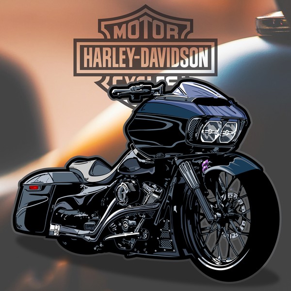 Design by ⭐ the bugz ⭐ titled "Motorcycles Cartoon Illustration"