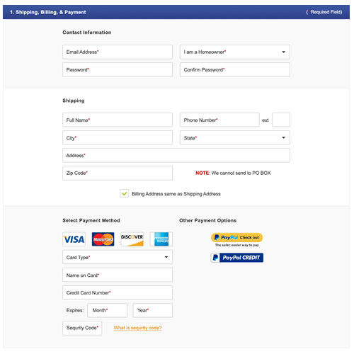 Create Easy To Use Shipping Billing Info Page Wettbewerb In Der Kategorie Webseiten Design 99designs