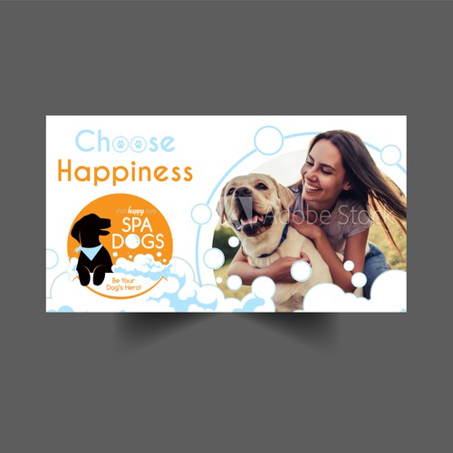 Choose Happiness Banner Design Réalisé par icon89GraPhicDeSign