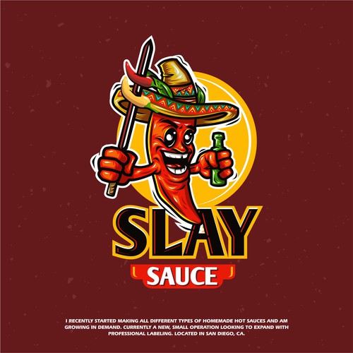 Can you slay the Slay Sauce logo contest? Design by adityabeny