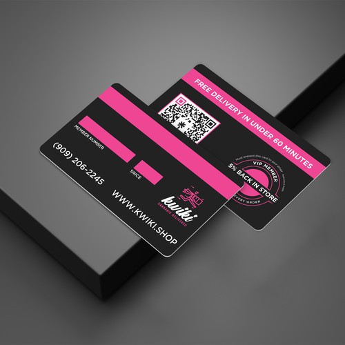 VIP membership card for a cannabis delivery service Diseño de Brandmaker artist