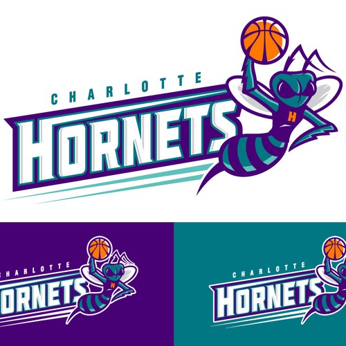 Community Contest: Create a logo for the revamped Charlotte Hornets! Ontwerp door code red
