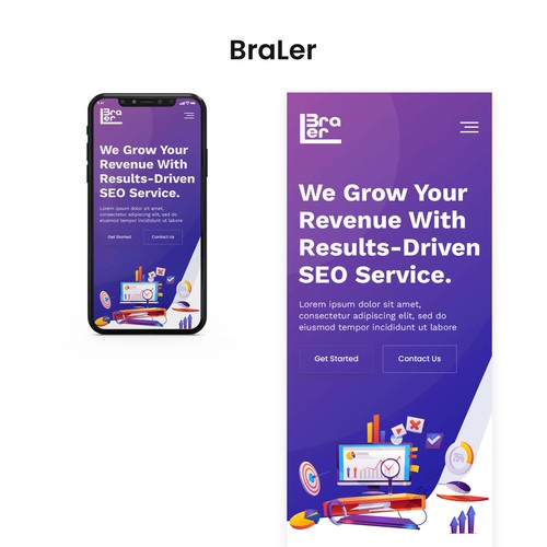 Web page design contest entry by FuturisticBug