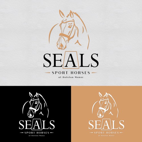 Dressage Horse trainer logo Design by Inspired Equestrian