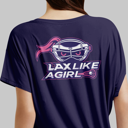 A classic yet fun logo for the fearless, confident, sporty, fun female lacrosse player Design by ies