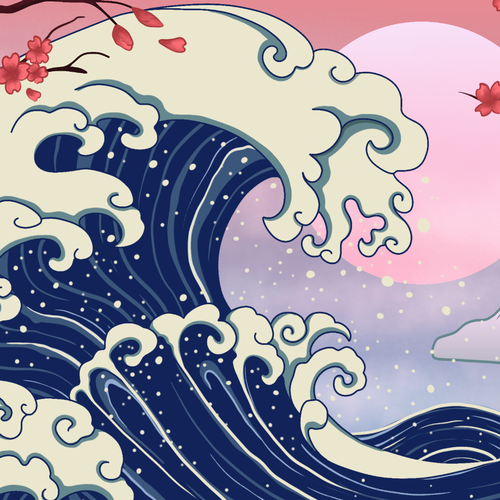 Design di Tatoo-Style Design of a Tsunami/Wave di Amianv58