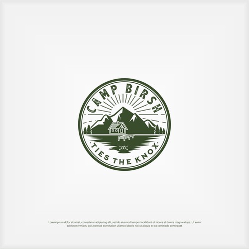 Design Our Camp-Themed Wedding Logo! Design von Dirtymice