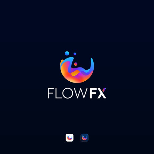 Mesmerizing fluid simulation app needs a logo Design by harodsgn™