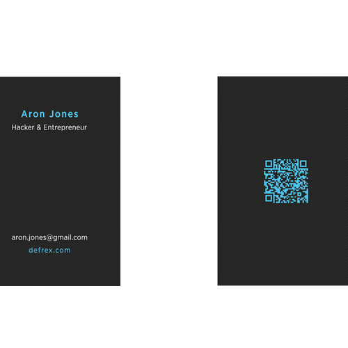 Create an elegant business card for an entrepreneurial hacker Design by xkarlohorvatx