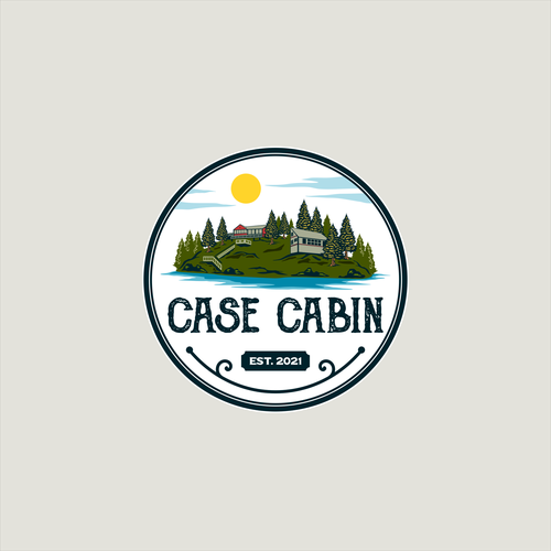 Lake cabin logo design Design by Mr. Rious ⚡