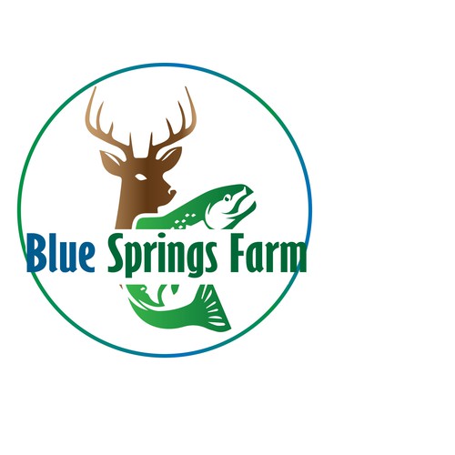 Logo for our Der hunting and bass fishing recreational farm Design by imtishaal