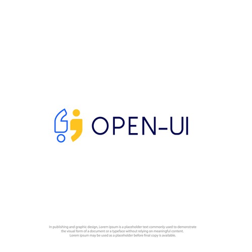 OPEN-UI - 通信インフラの工程管理システム - のサービスロゴをデザインしてください。 Design by mdjunaied