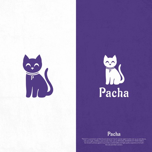 "Logo & Brand Guide - French Premium Cat Litter Brand" Logotipo e rede social vencedor