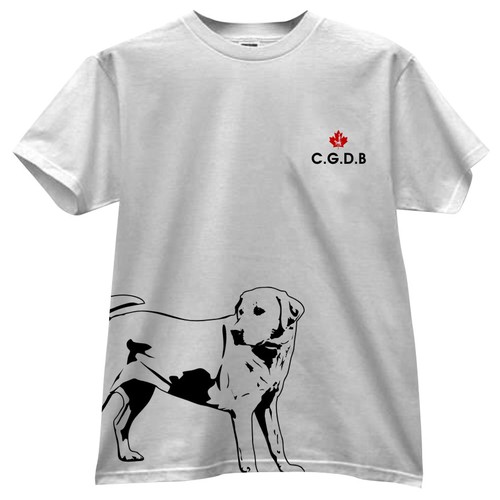 t-shirt design for Canadian Guide Dogs for the Blind Diseño de ergee