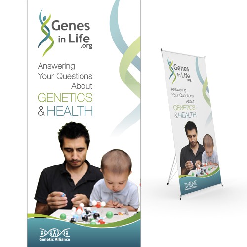 Create a conference poster for Genetic Alliance! Design by LocLe