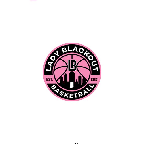 Design Creative Girls Youth Basketball Team Logo di bondeng17