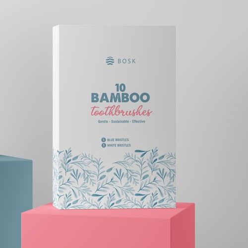 Design a feminine and minimalist packaging for a brand of sustainable oral care products Design by Budour A.