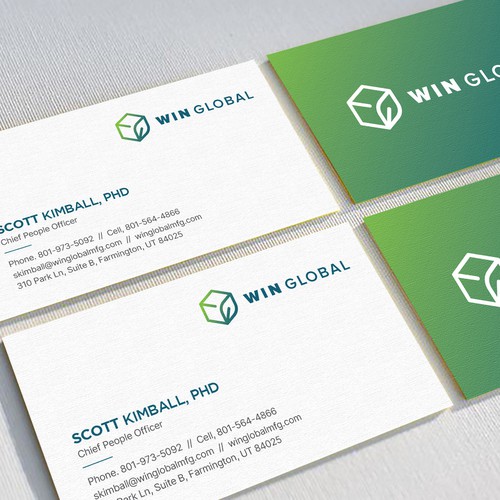 WIN Global Business Card Design-ontwerp door Richmore ♛