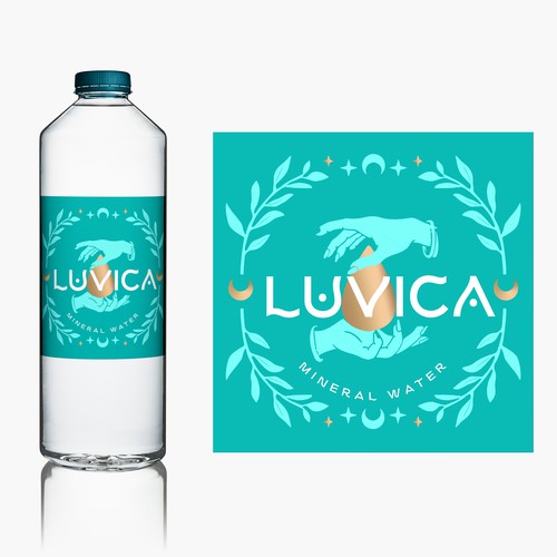 Label design for [beauty mineral water] for women Design by susubayramm (insta)