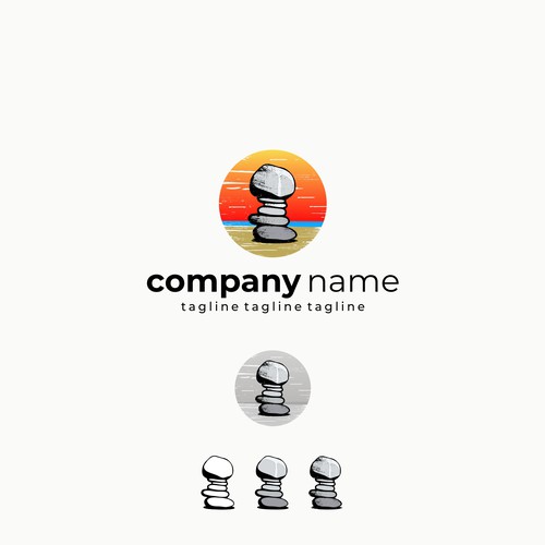 Stone formation picture as logo for coaching business Design by Strobok