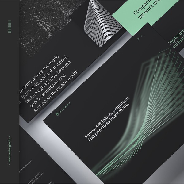 Dynamic and responsive one-page site for Visary Capital