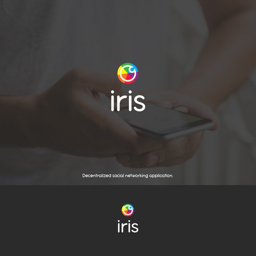 Logo for Iris, the decentralized alternative to social media giants Design by Ana ✨