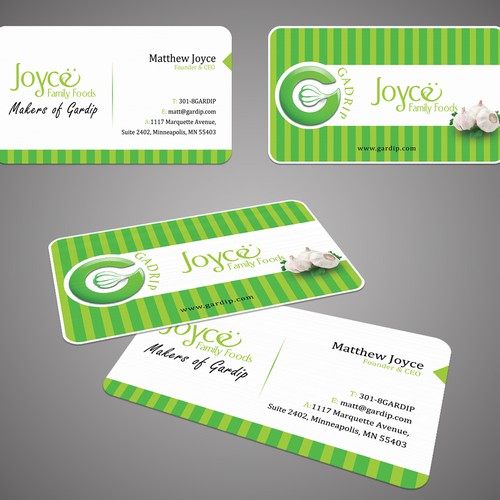 New stationery wanted for Joyce Family Foods デザイン by Cole.