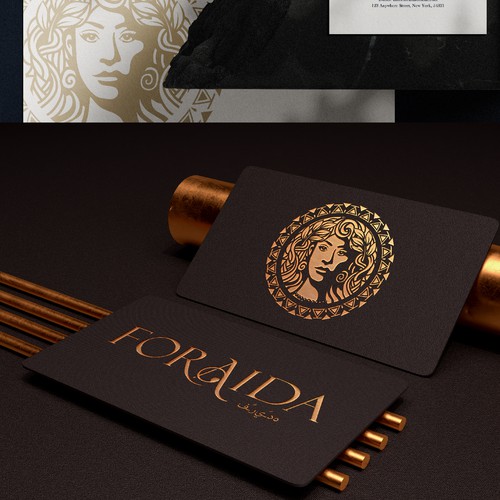 A legendary logo inspired by Venus and ancient Greek inscriptions for gem brand Design by #Lucky