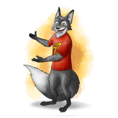 "silver fox 77" (cartoon/comic style) for our new website Design by Heyjuly