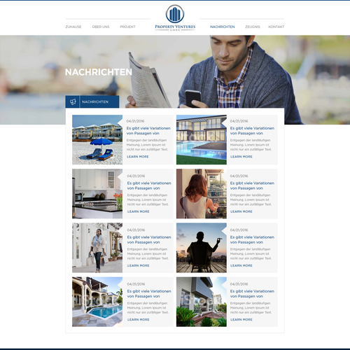 Web page design contest entry by Obizzy