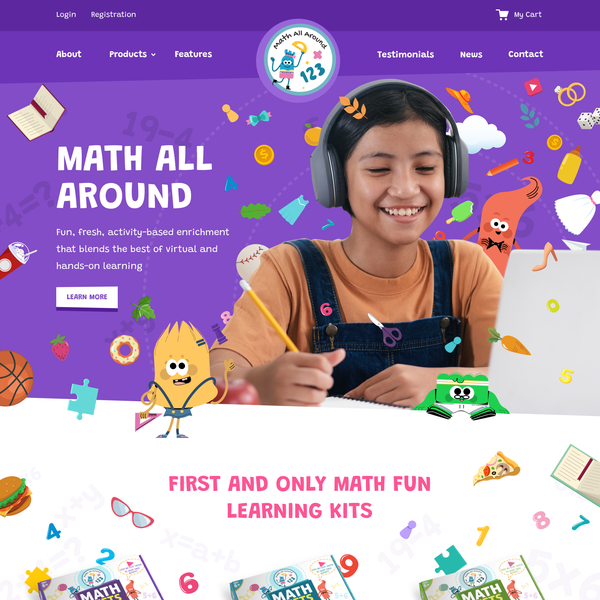 Design by Ivan Fresh titled "Landing for education project"