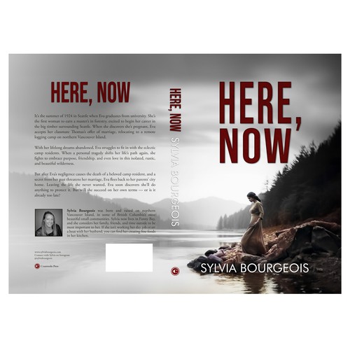 Book cover design for historical fiction novel set in British Columbia Design by Henry Adrian