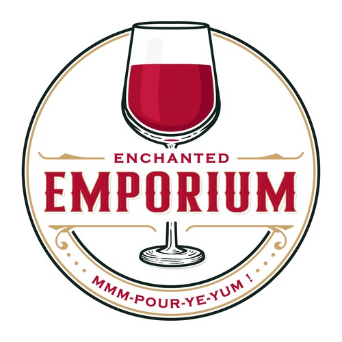 Enchanted Emporium. A casual wine bar. Design von Fortunic™