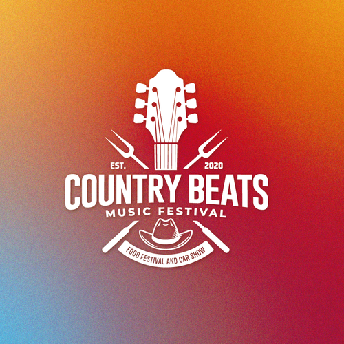 Iconic logo for iconic event for country music festivals in Florida Design by Jennifer Brett