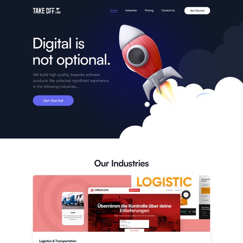 Design for high-end software development agency Design von Realysys