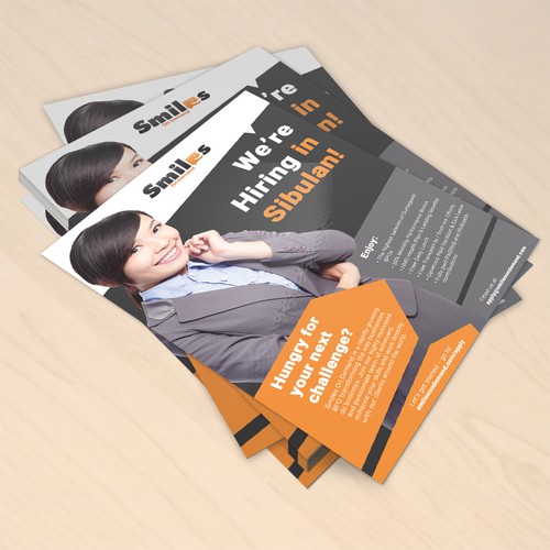 Design Flyer for Call Center Company - We're Hiring! por Mr.TK