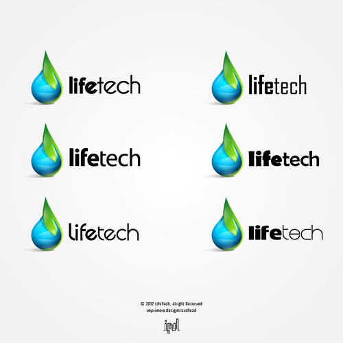 We turn air into clean drinking water. Design a sleek, sophisticated, fresh, clean, modern, green yet sexy logo for LifeTech Design por axehead