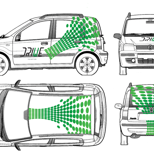 Retrofit Electric car wrapping design Design by Abstract