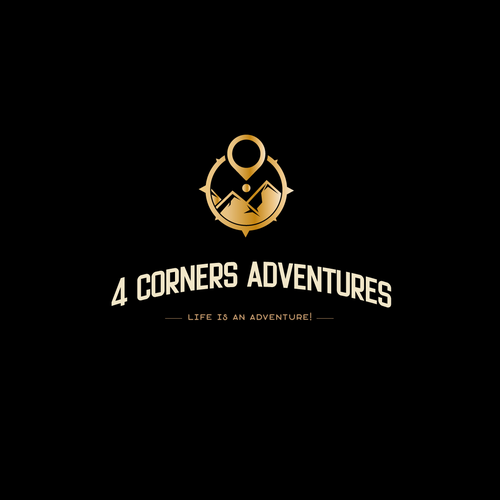 Adventure sports logo incorporating navigation elements, topography and maps Diseño de PSB Designs